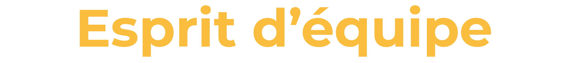Esprit d'équipe